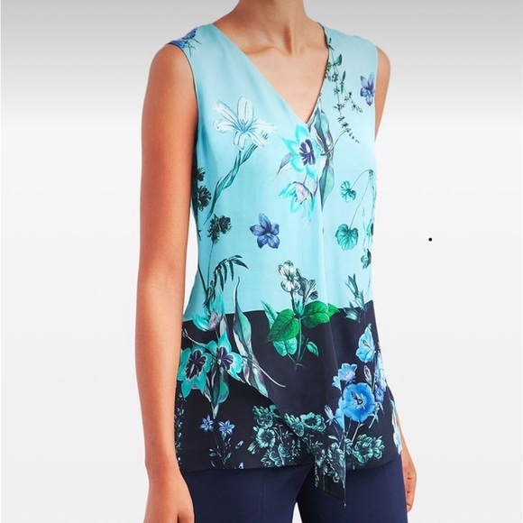 Carlisle New York size 6 Paradise 100% silk top - Picture 1 of 6